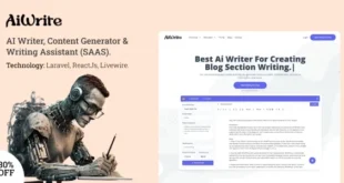 AiWrite - AI Writer, Content Generator & Writing Assistant Tools(SAAS).