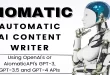 Aiomatic - Automatic AI Content Writer & Editor, GPT-3 & GPT-4, ChatGPT ChatBot & AI Toolkit