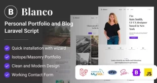 Blanco | Personal Portfolio and Blog Laravel Script