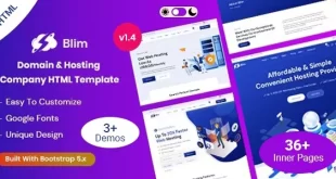 Blim v1.2 – Domain & Hosting Company HTML Template Free