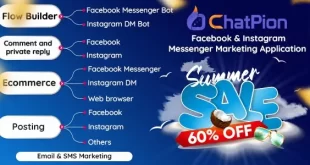 ChatPion - Facebook & Instagram Chatbot,eCommerce,SMS/Email & Social Media Marketing Platform (SaaS)