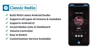 Classic Radio v1.0 – Simple and Easy Radio Player for Android App Source