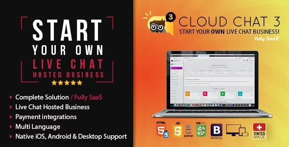 Cloud Chat 3 - Self Hosted Live Support Chat Business