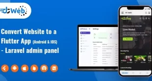 DTWeb - Convert Website to a Flutter App | multiple webapp supprot | Laravel admin panel