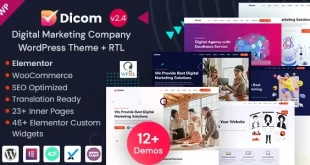 Dicom - IT Startup & SEO Marketing Services WordPress Theme