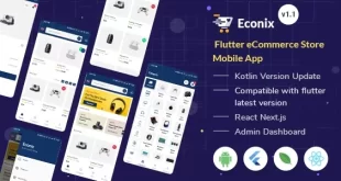 Econix - Flutter eCommerce Store Mobile App + React Node Admin Dashboard