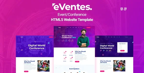 Eventes - Conference and Event HTML Template