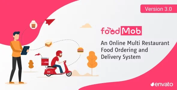 FoodMob - An Online Multi Restaurant Food Ordering and Delivery System with Contactless QR Code Menu