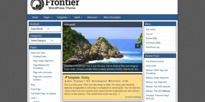 Frontier v1.3.4 WordPress Theme