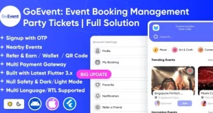 GoEvent - Event Booking Management | Event Planner | Ticket Booking | Flutter Full Solution App