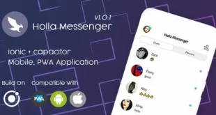 Holla Messenger - Ionic 6 - Pwa Mobile App