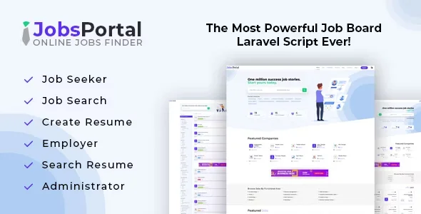 Jobs Portal - Job Board Laravel Script