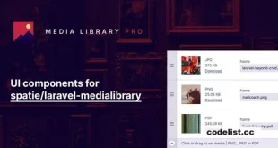 Laravel Media Library Pro v2.6.1 – PHP Script