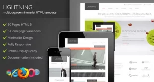 Lightning - Multipurpose Minimalist HTML Template