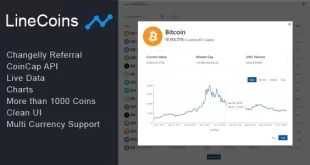 LineCoins - React Cryptocurrency Live Tracker