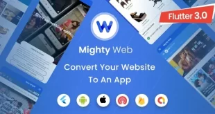 MightyWeb Webview: Web to App Convertor(Flutter + Admin Panel)