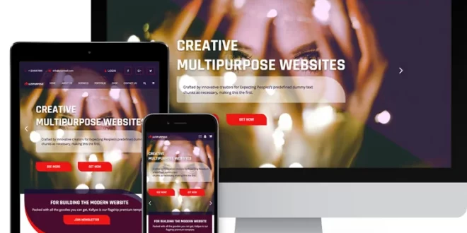 Multipurpose Fully Responsive Website HTML Free Template with CTA