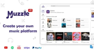 Muzzie v3.5 – Music, Podcast & Live Streaming Platform Script