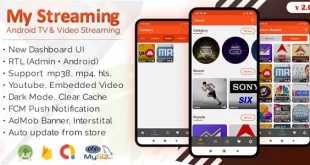 My Streaming Android App with Admin Panel (Android 13 Support)