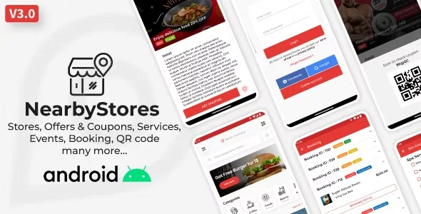 Nearby Stores Android - Offers & Coupons, Events, Restaurant, Services & Booking 3.1