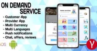 On Demand Service Solution 4 Apps v1 Customer + Provider + Admin Panel + WebSite – Flutter