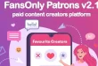 PHP FansOnly Patrons - Paid Content Creators Platform