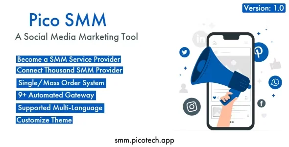 PicoSMM - Social Media Marketing Script Panel