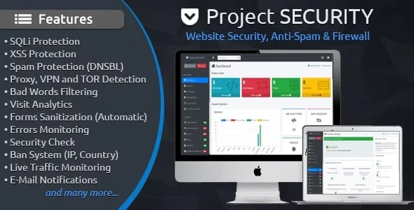 Project SECURITY – Website Security, Anti-Spam & Firewall