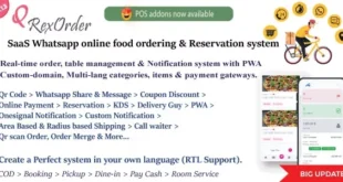 QrexOrder - SaaS Restaurants / QR Menu / WhatsApp Online ordering / Reservation system