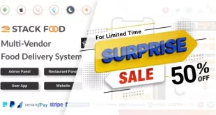 StackFood Multi Restaurant - Food Delivery App with Laravel Admin and Restaurant Panel