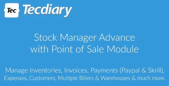 Stock Manager Advance with Point of Sale Module Nulled