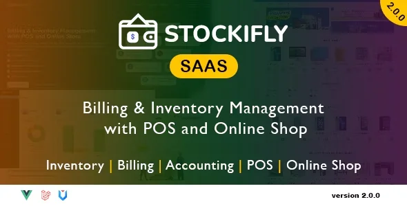 Stockifly SAAS - Billing & Inventory Management with POS and Online Shop