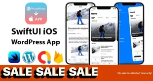 SwiftUI iOS WordPress App for Blog and News Site with AdMob, Firebase Push Notification and Widget