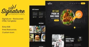 Thesignature - Restaurant HTML Template