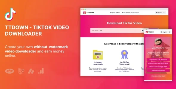 TikTok Video Downloader Without Watermark & Music Extractor