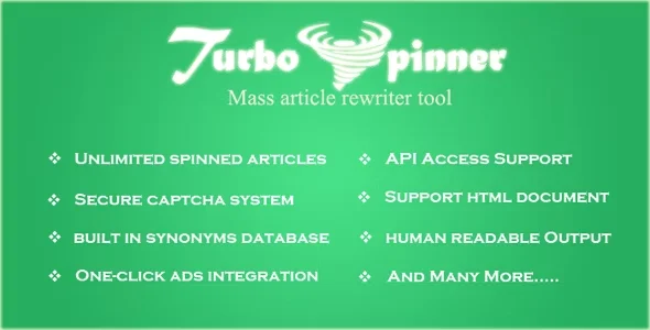 Turbo Spinner: Article Rewriter