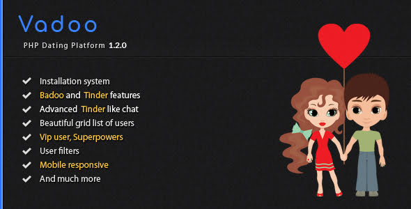 Vadoo - Social network dating script | Social Networking