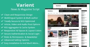 Varient v2.1.1 Nulled – News and Magazine Script (Update)