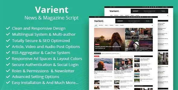 Varient v2.1.1 Nulled – News and Magazine Script (Update)