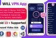 WILL VPN App - VPN App With Admin Panel | Secure VPN & Fast VPN | Refer & Earn | Reward Lucky Wheel