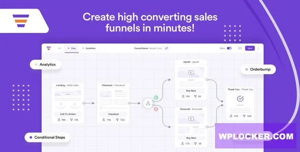 WPFunnels Pro v1.7.5 Nulled – Drag & Drop Sales Funnel Builder for WordPress + Addons Plugin