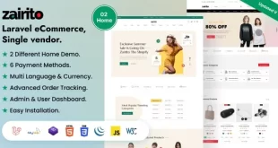 Zairito - Laravel eCommerce System | Single vendor