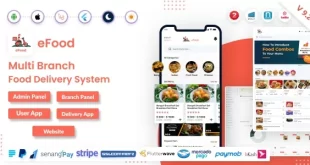 eFood - Food Delivery App with Laravel Admin Panel + Delivery Man App