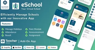 eSchool - Virtual School Management System Flutter App with Laravel Admin Panel