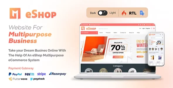 eShop Web - Multi Vendor eCommerce Marketplace / CMS