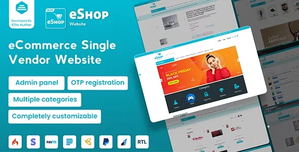 eShop Web- eCommerce Single Vendor Website | eCommerce Store Website