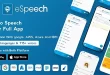 eSpeech - Text to Speech Flutter Full App