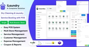 iLaundry : Dry Cleaning & Laundry Service Booking with POS | Single & Multi Branch Complete Solution