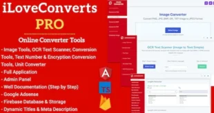 iLoveConverts PRO - Online Converter Tools Full Production Ready App with Admin Panel