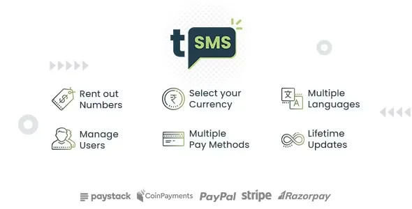 tSMS - Temporary SMS Receiving System - SaaS - Rent out Numbers